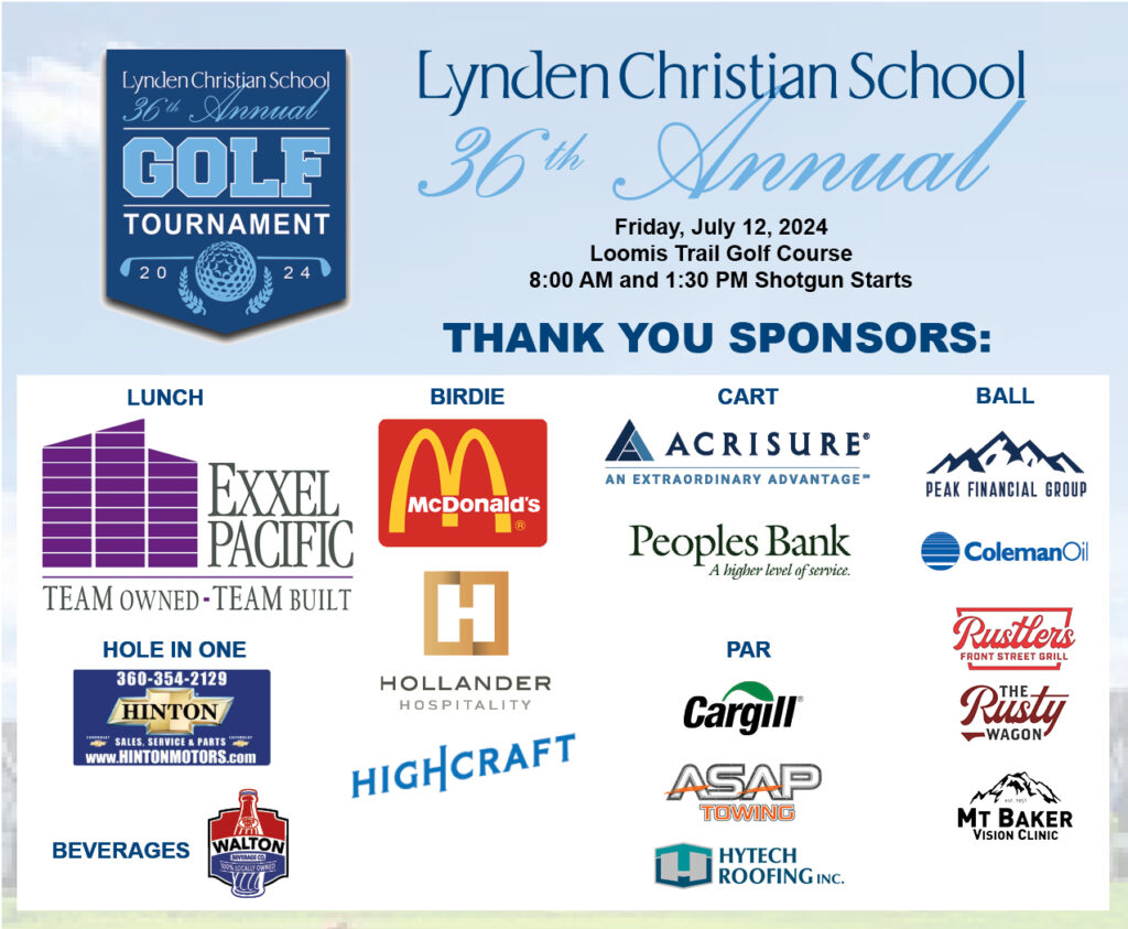 2024 Golf Tournament Lynden Christian School